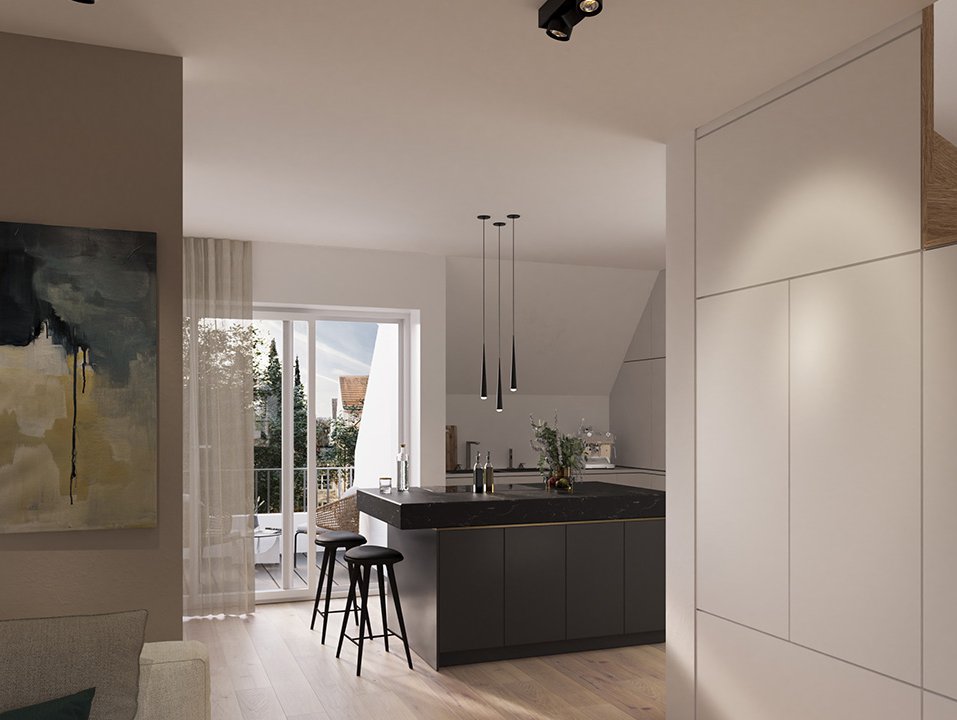 Dachgeschosswohnung München Jagdstraße 