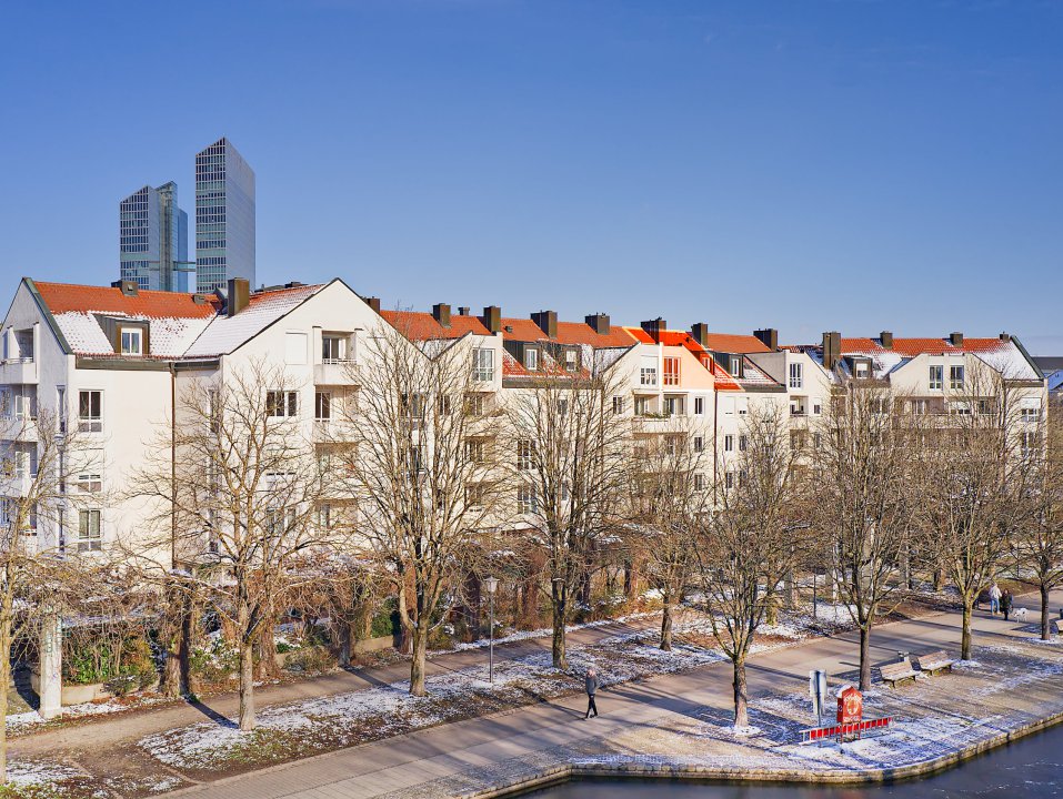 München Schwabinger See Skyline