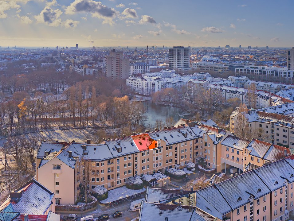 Dachgeschosswohnung München Schwabing Draufsicht